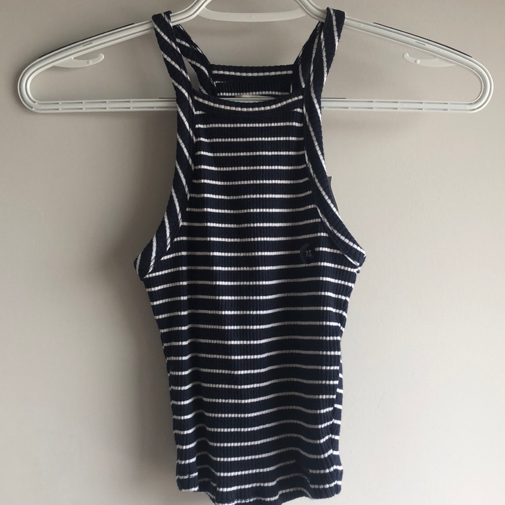 Abercrombie striped crop top